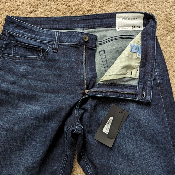RAG & BONE RB 3 ATHLETIC FIT JEANS - Picture 5 of 8